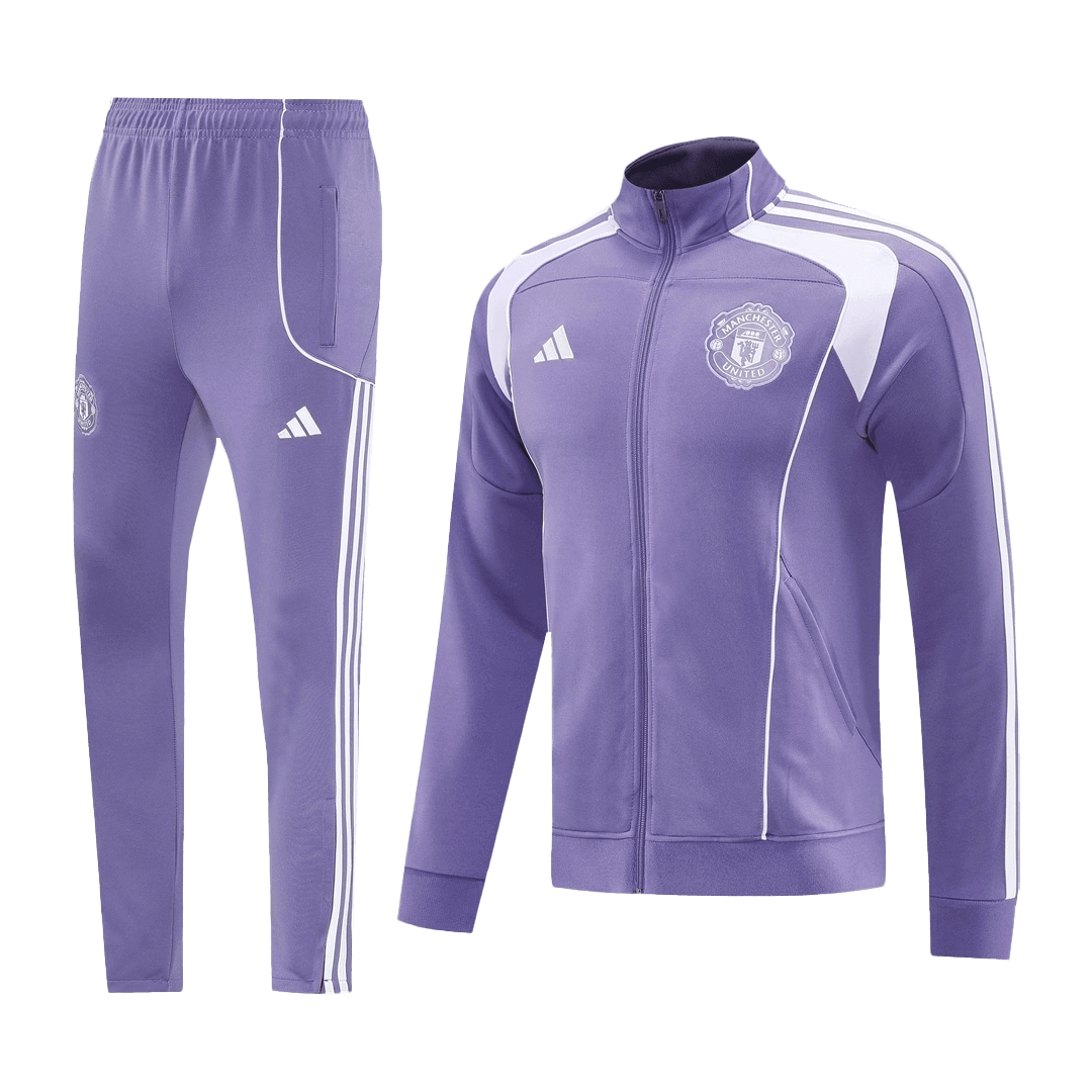 Manchester United 2025/26 Purple Training Tracksuit Kit (Top+Pants)
