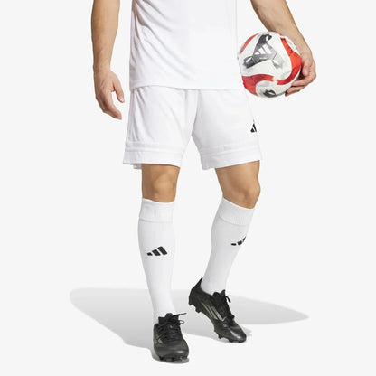 adidas Squadra Soccer 25 Short White-Black Logo.