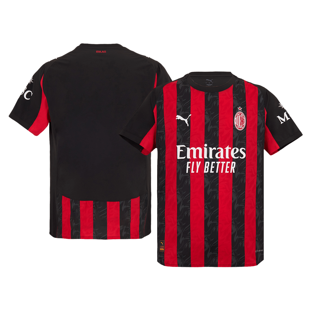 Mens AC Milan Home Jersey 2025/26 - Player Version (Slim Fit)