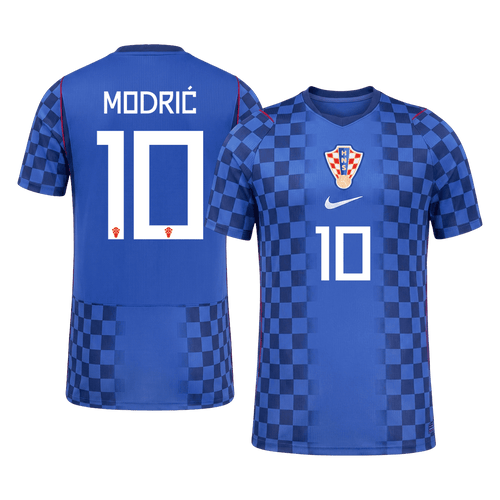 MODRIĆ #10 Mens Croatia World Cup Away Jersey 2026 - Player Version (Slim Fit)