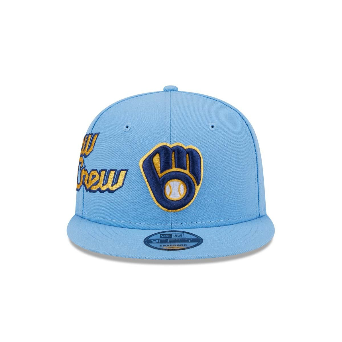 New Era Milwaukee Brewers City Connect Icon 9Fifty Snapback Hat-Light Blue