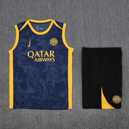 Inter Milan Vest Set Training Tracksuits 25/26 Football Kit Soccer Jersey