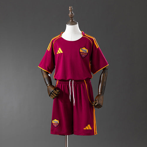 Kids AS Roma Jersey 25/26 Home Football Kit