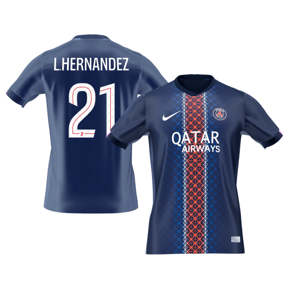 L.HERNANDEZ #21 Mens PSG Home Jersey 2025/26 [PREMIUM]