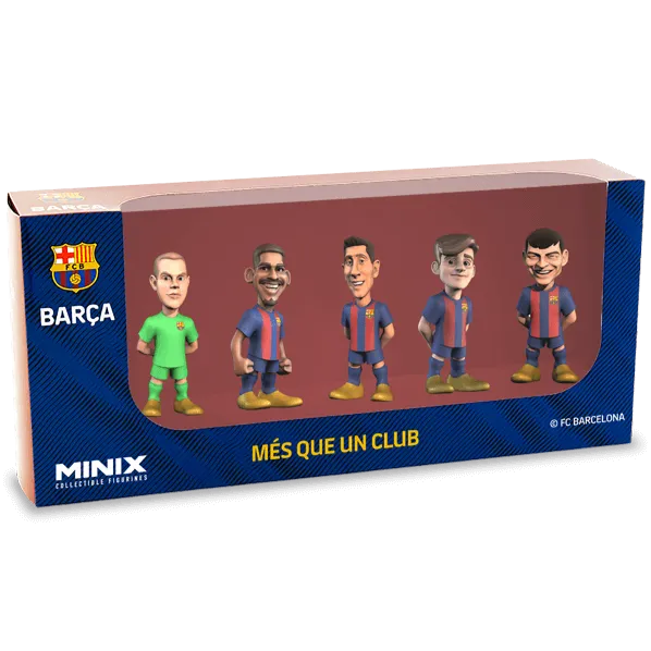 Minix 12CM Barcelona Collectible Figure 5 Pack