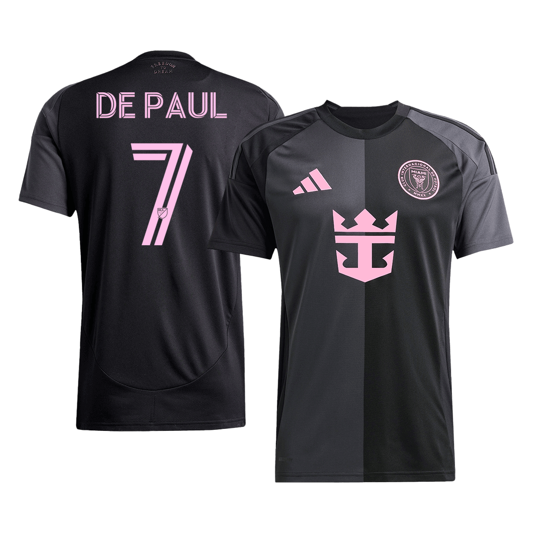 DE PAUL #7 Mens Inter Miami CF Away Jersey 2025