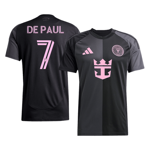 DE PAUL #7 Mens Inter Miami CF Away Jersey 2025