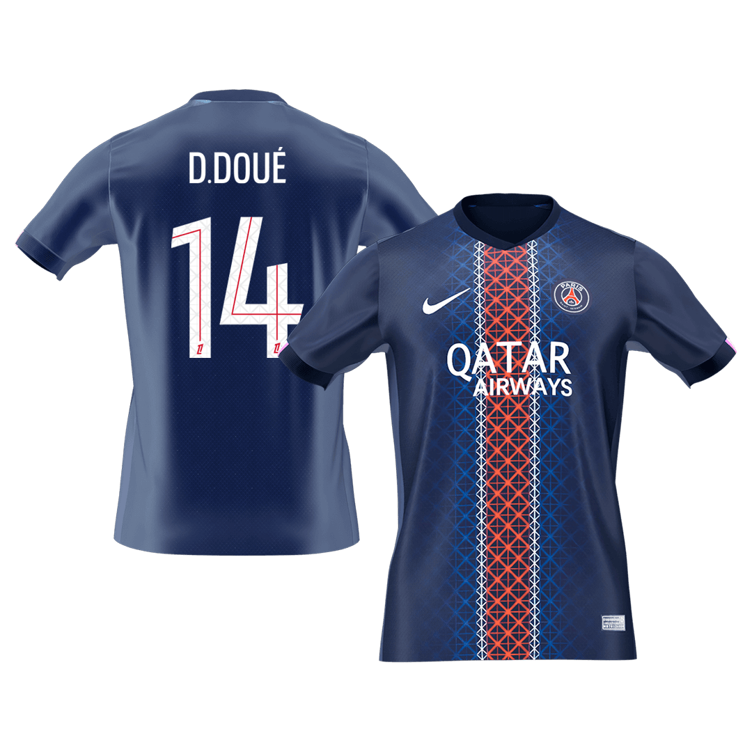 D.DOUÉ #14 Mens PSG Home Jersey 2025/26 [PREMIUM]