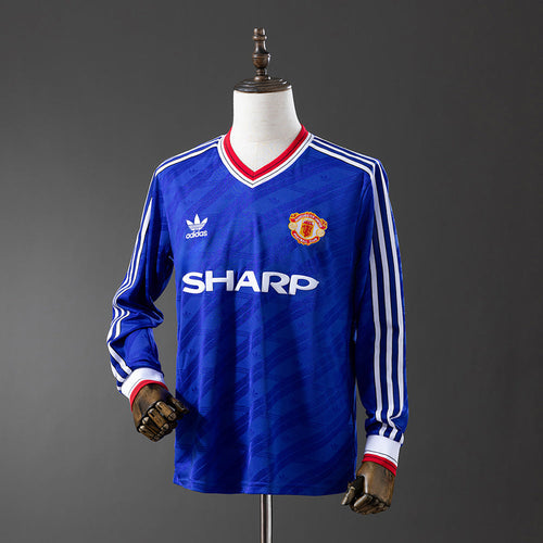 Manchester United Jersey 1986-88 Third Retro Kit Long Sleeves