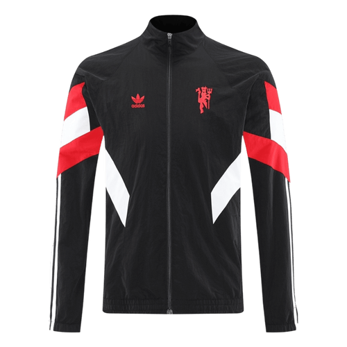 2025/26 Manchester United Black Windbreaker Jacket