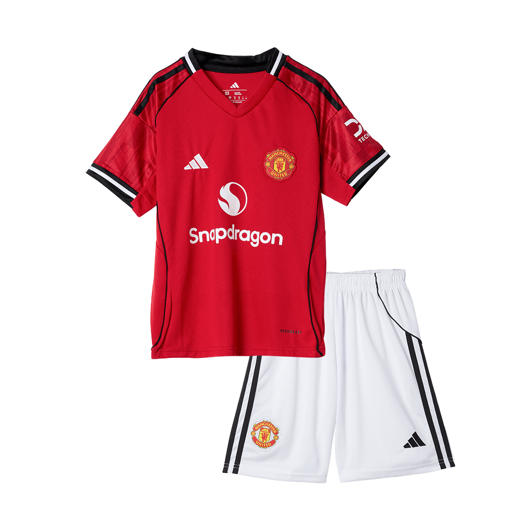 Kids Manchester United Home Kit 2025/26