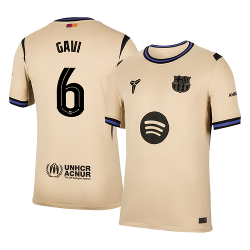 GAVI #6 Mens Barcelona Away Jersey 2025/26 - UCL
