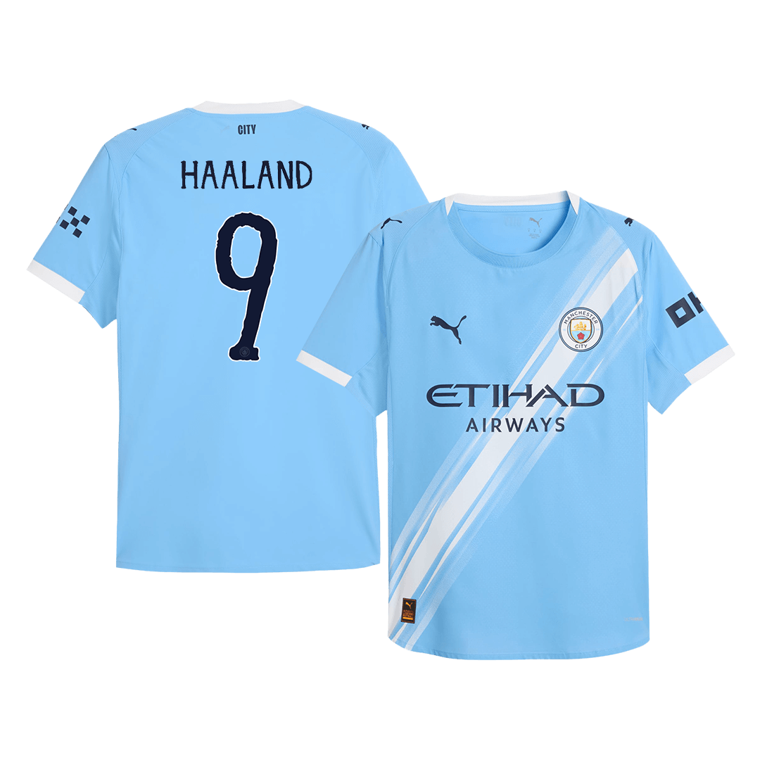 HAALAND #9 Mens Manchester City World Cup Home Jersey 2025/26 - Player Version (Slim Fit)