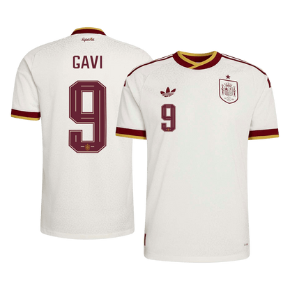 GAVI #9 Mens Spain World Cup Away Jersey 2026 - Player Version (Slim Fit)