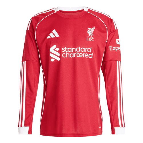 Mens Liverpool Home Long Sleeve Jersey 2025/26