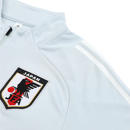 Kids Japan 2026 White Zipper Sweatshirt Kit (Top+Pants)