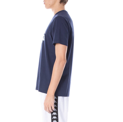 Kappa AUTHENTIC ESTESSI T-SHIRT - BLUE MARINE WHITE
