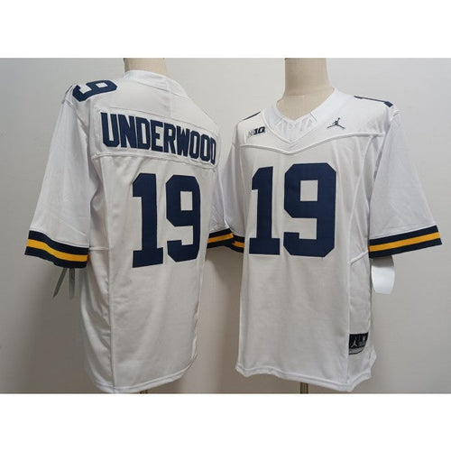 Bryce Underwood Michigan Wolverines Jersey –  White