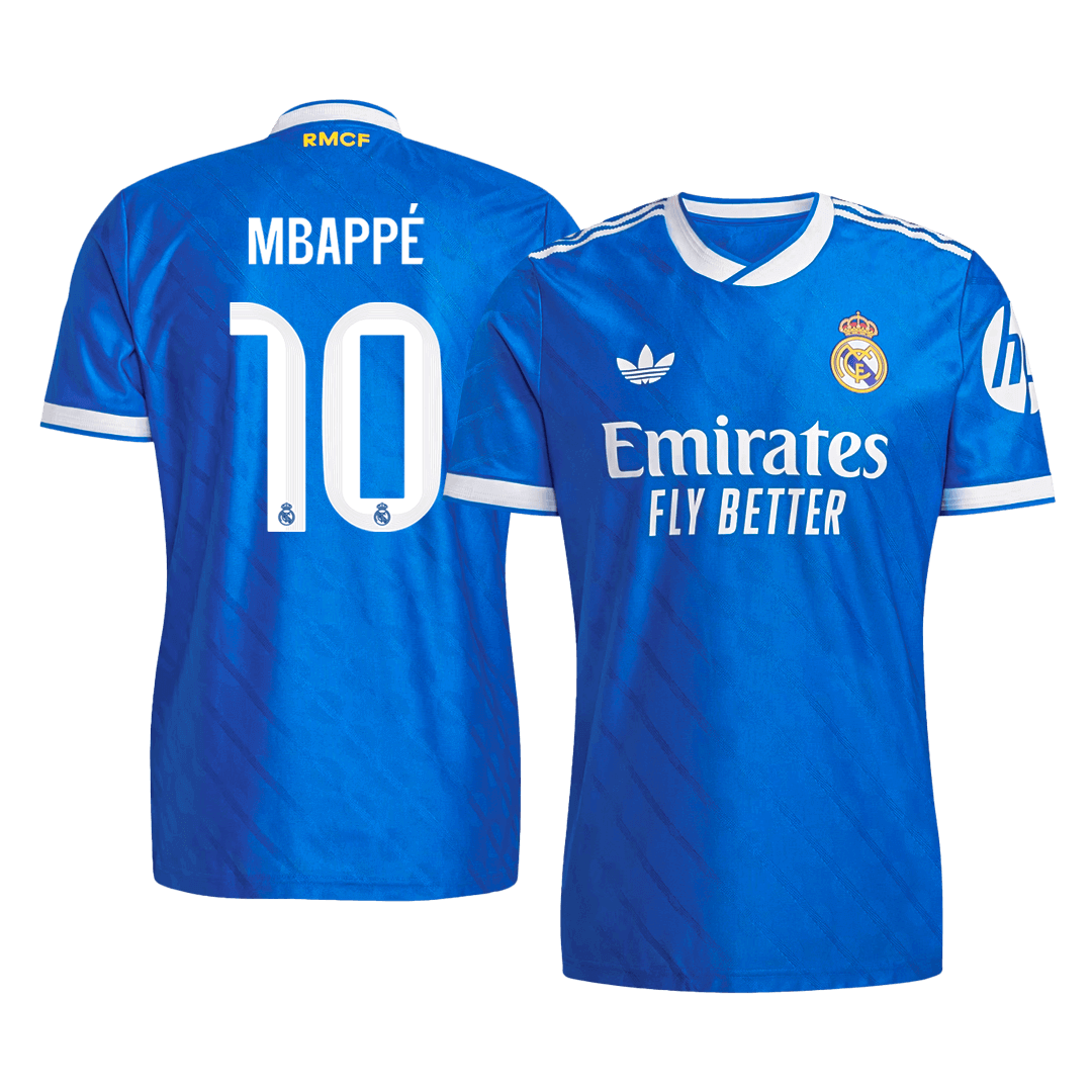 MBAPPÉ #10 Mens Real Madrid Third Jersey 2025/26 - Player Version (Slim Fit)