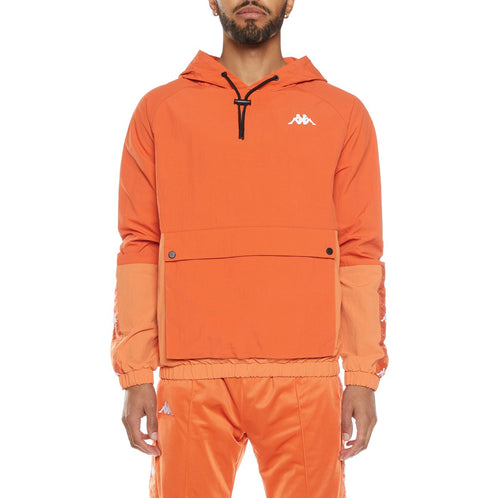 KAPPA 222 BANDA EDONIN ANORAK - ORANGE DUSTY WHITE