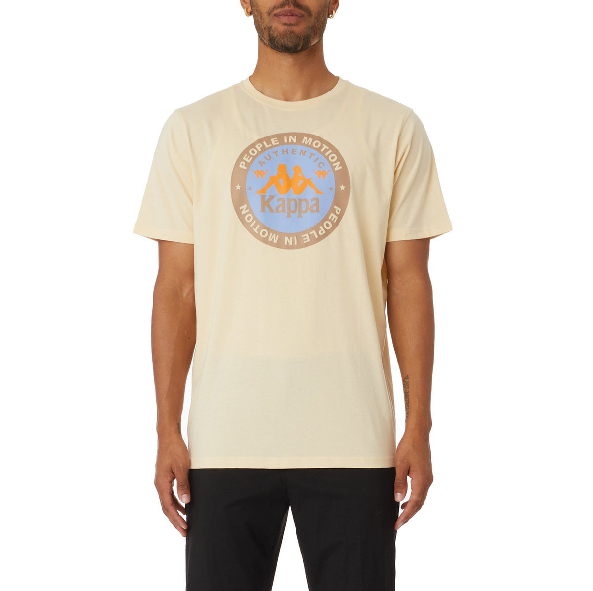 KAPPA AUTHENTIC FRANEKER T-SHIRT - BEIGE