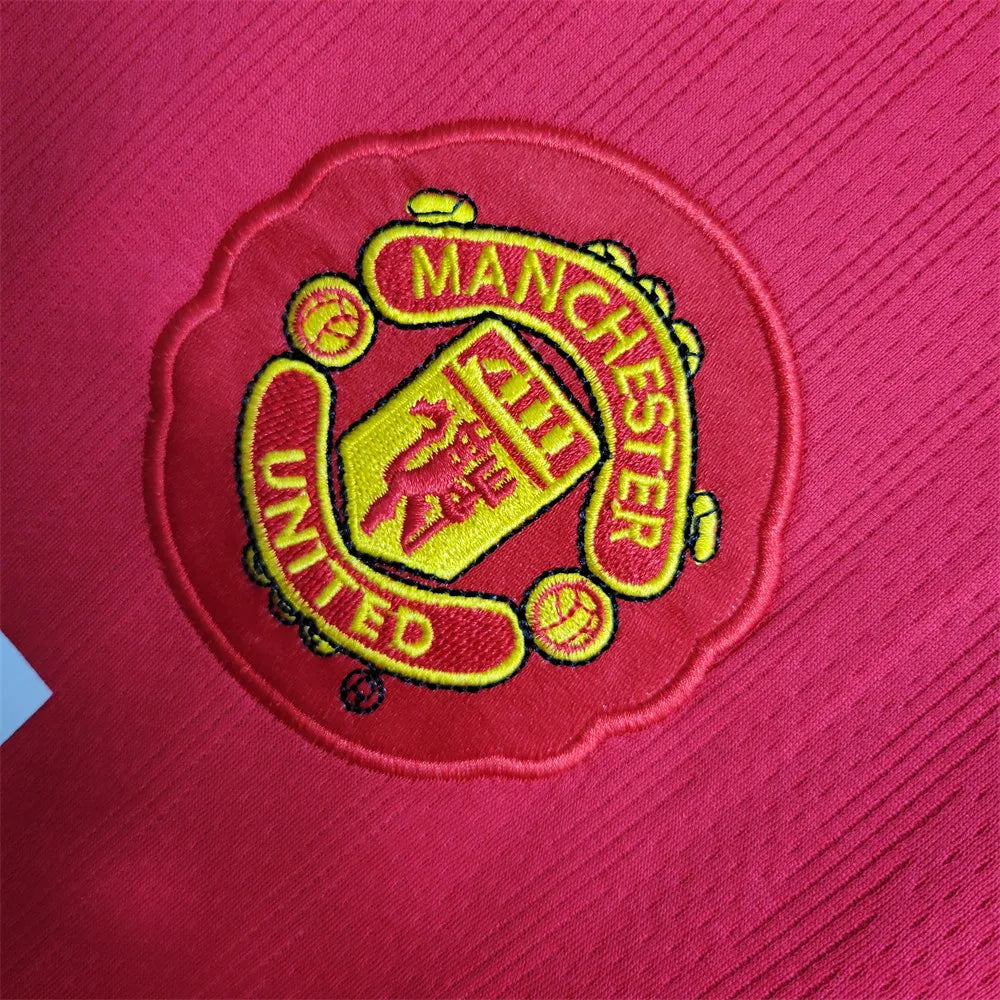 Manchester United Jersey Home Kit 2007/08 Retro Long Sleeve Moscow