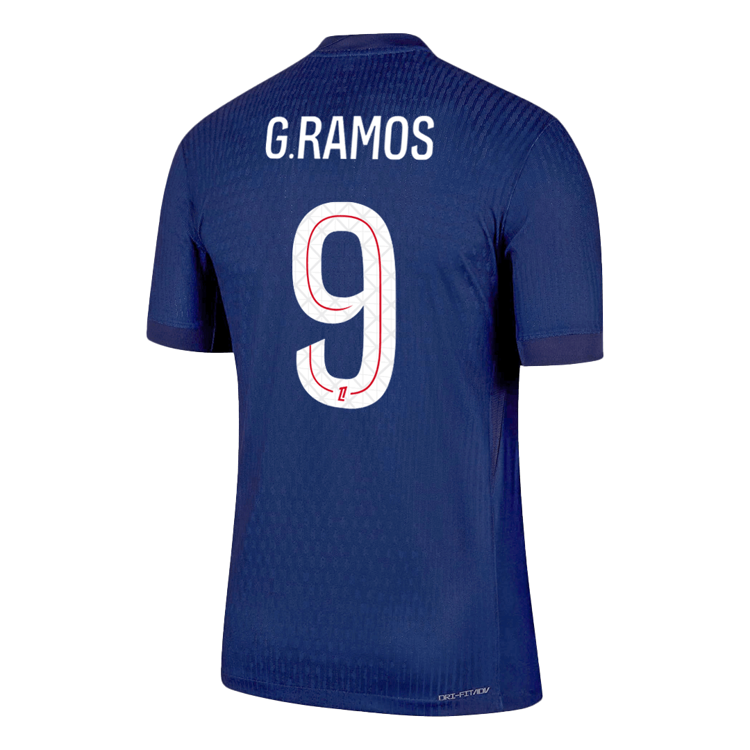 G.RAMOS #9 Mens PSG Home Jersey 2025/26 - Player Version (Slim Fit)