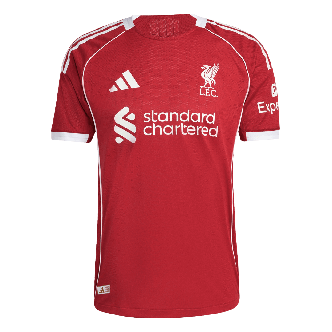 GAKPO #18 Mens Liverpool Home Jersey 2025/26 - Player Version (Slim Fit)