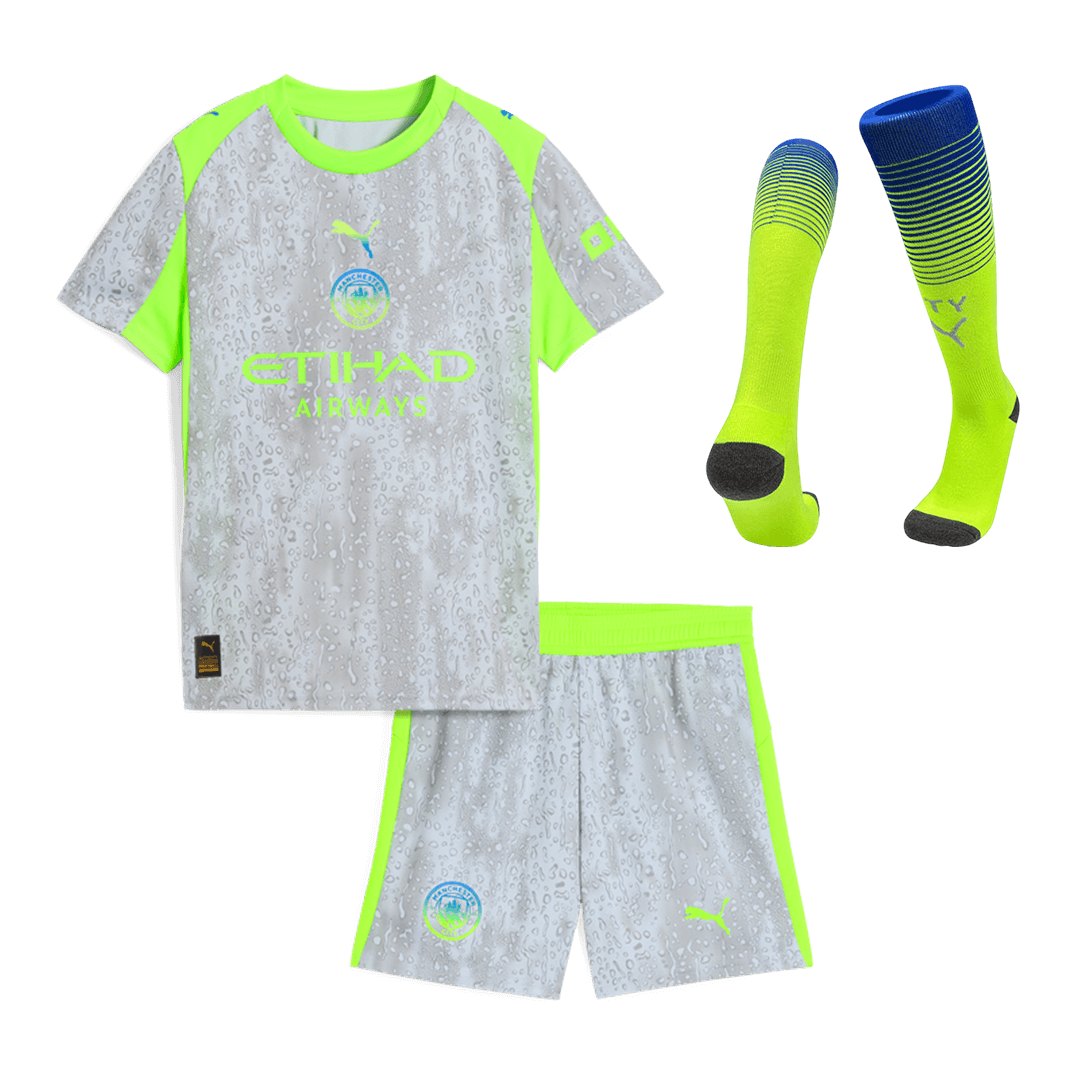 Kids Manchester City Third Full Kit 2025/26