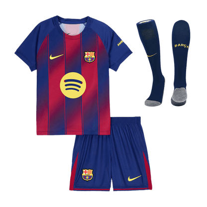 Kids Barcelona Home Full Kit 2025/26