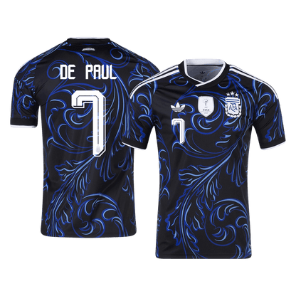 DE PAUL #7 Mens Argentina World Cup Away Jersey 2026