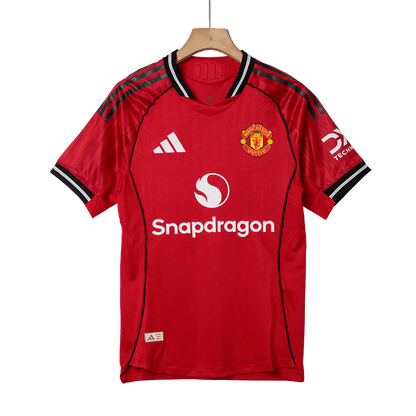 B.FERNANDES #8 Mens Manchester United Home Jersey 2025/26 - Player Version (Slim Fit)