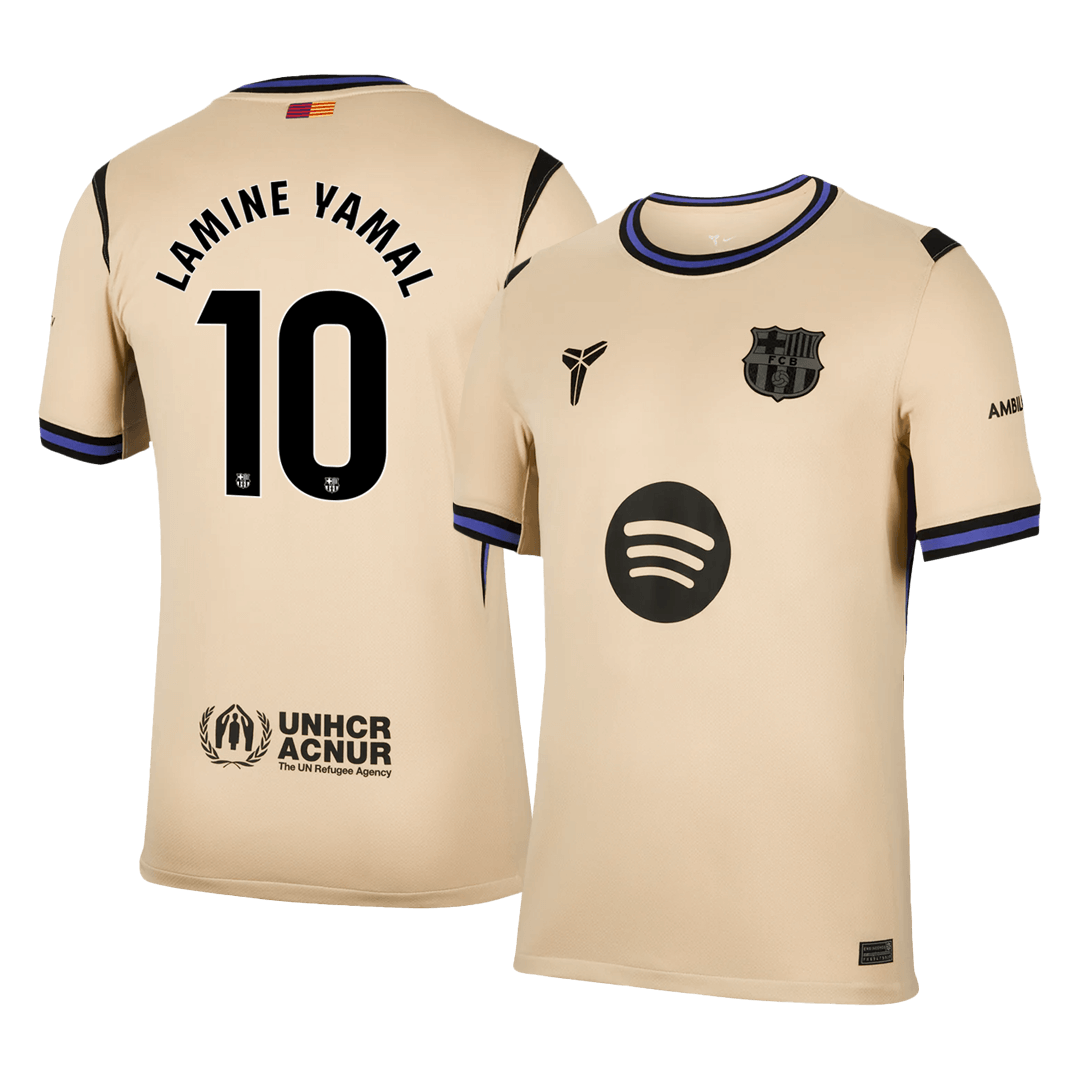 LAMINE YAMAL #10 Mens Barcelona Away Jersey 2025/26