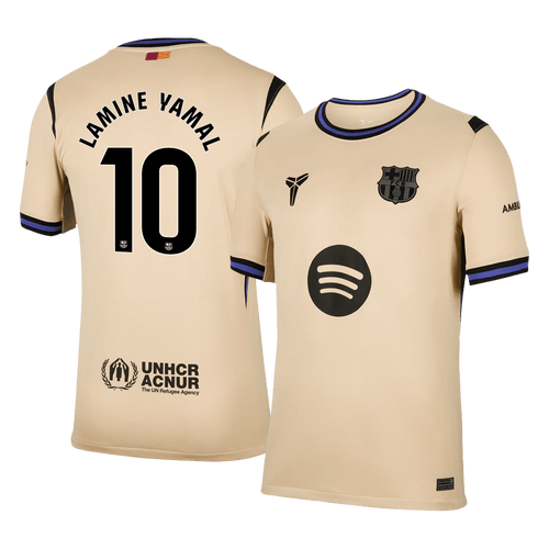 LAMINE YAMAL #10 Mens Barcelona Away Jersey 2025/26