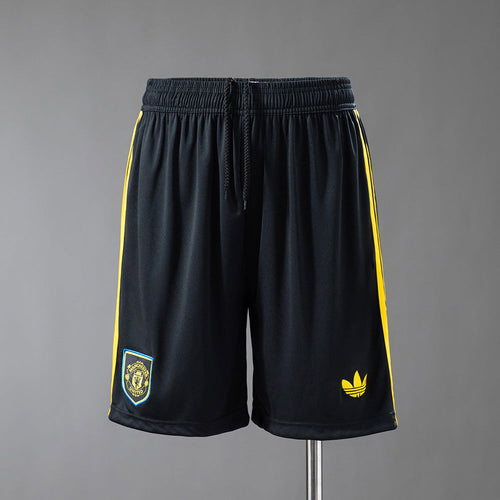 Manchester United Third Shorts 25/26 Black Football Kit Soccer Shorts