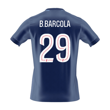 B.BARCOLA #29 Mens PSG Home Jersey 2025/26 [PREMIUM]
