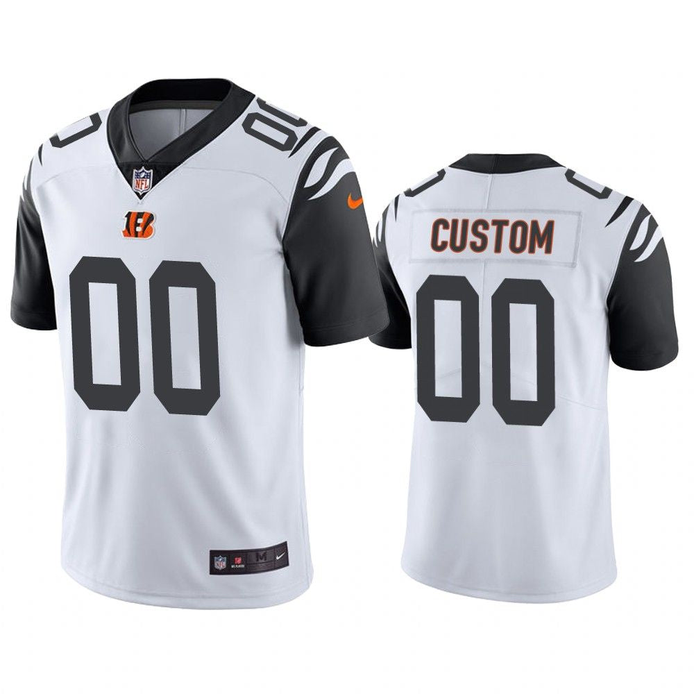 Custom Cincinnati Bengals Alternate Jersey - White