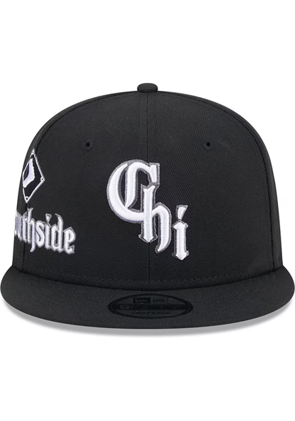 New Era Chicago White Sox City Connect Icon 9FIFTY Snapback Hat-Black