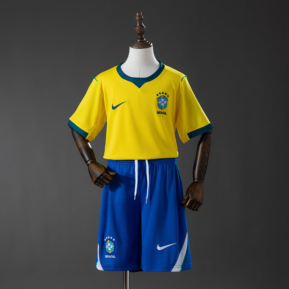 Kids Brazil Home Kit 2025/26 World Cup 2026