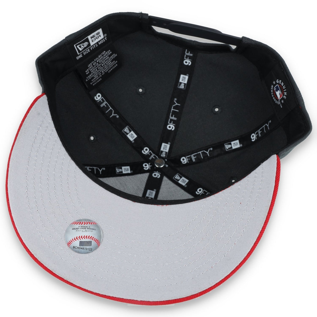 New Era San Diego 2-Tone Color Pack 9FIFTY Snapback Hat-Grey/Red