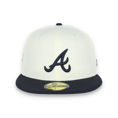 New Era Atlanta Braves 1995 World Series Side Patch 59FIFTY Fitted Ivory Hat