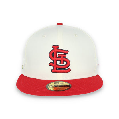 New Era St Louis Cardinals Throwback 2011 World Series Patch 59FIFTY Fitted Ivory Hat