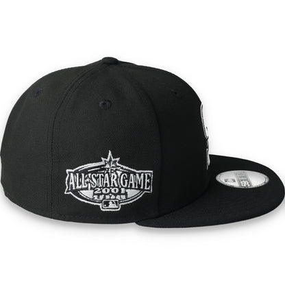 New Era Seattle Mariners Side Patch 2001 All Star Game 59Fifty Fitted-Black/White