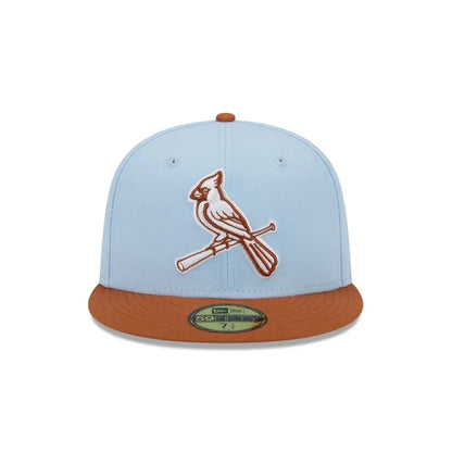 New Era St. Louis Cardinals Color Pack 59FIFTY Fitted Hat-Light Blue/Rust Orange