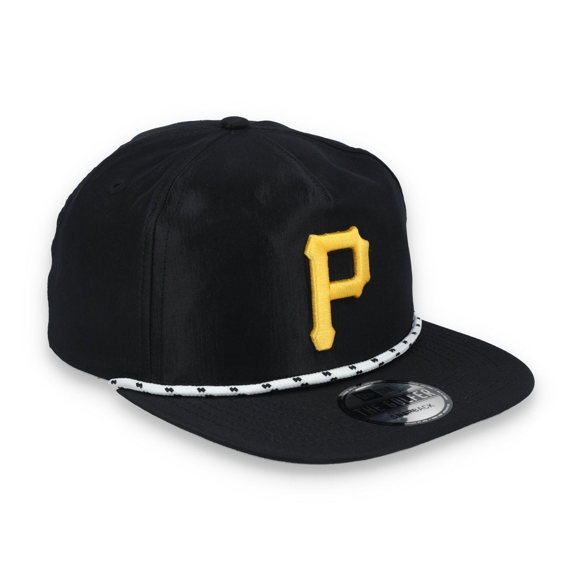New Era Pittsburgh Pirates Golfer Team Rope Snapback Hat - Black