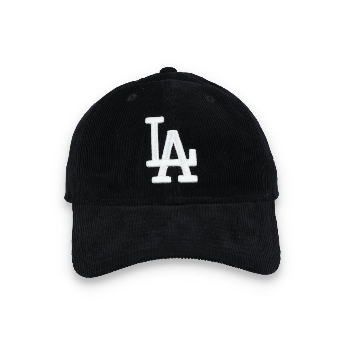 New Era Los Angeles Dodgers Corduroy 9TWENTY Adjustable Hat-Black/White