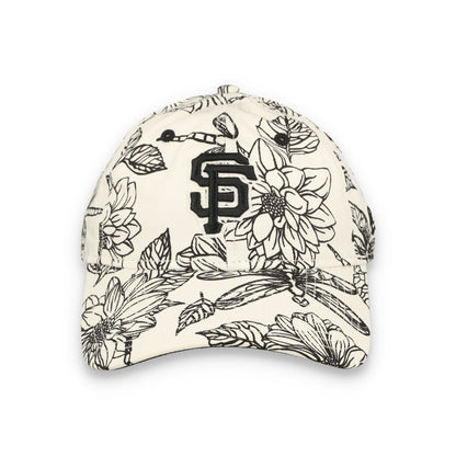 New Era Women's San Francisco Giants Floral 9TWENTY Adjustable Hat-White/Black