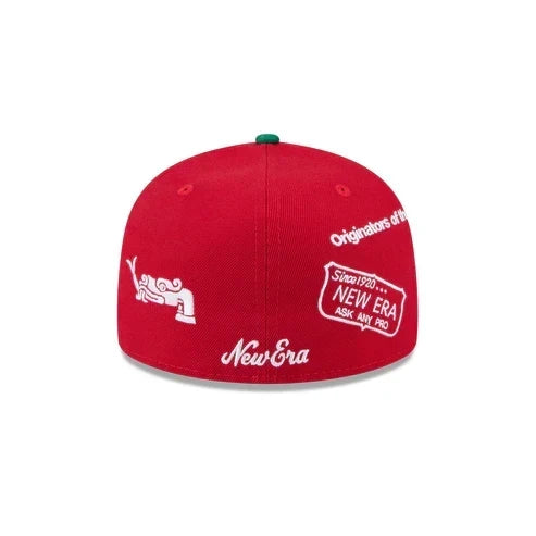 New Era Mexico Anniversary Logos 59FIFTY Fitted Hat-White/Green