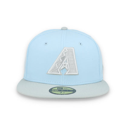 New Era Arizona Diamondbacks 2-Tone Color Pack 59FIFTY Fitted Hat-Light Blue/Gray