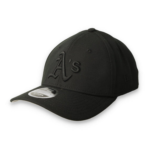 New Era Athletics 39THIRTY M-Crown A-Frame Stretch Fit Hat-Black/Black